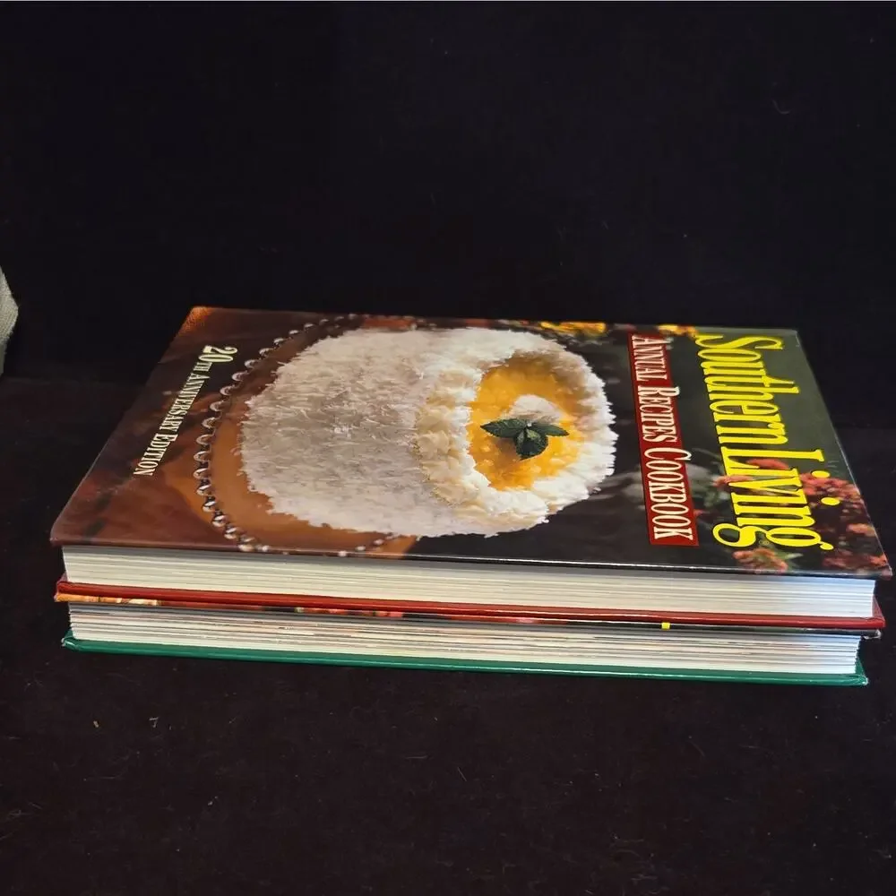 Lot of 2 Southern Living Annual Recipes Cookbooks 1998 2001 Hardcover VG